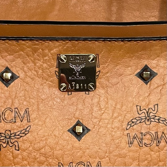 MCM Visetos Studded Shoulder Bag - Picture 7 of 15